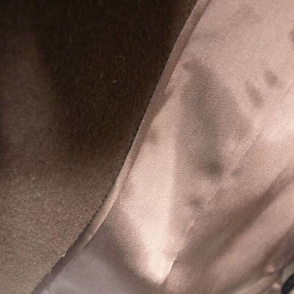 Vintage wool silk cashmere blend brown coat‎ - Picture 11 of 16